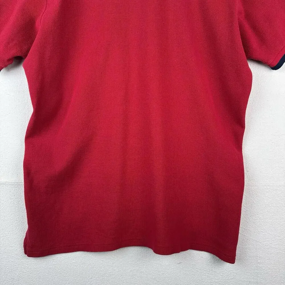 90’s Vintage Ralph Lauren Polo Sport Embroidered Flag Short Sleeve Polo Shirt XL